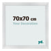 Bilderrahmen 70x70cm Silber Schwarz Gewischt MDF Pisa Vorne Messe | Yourdecoration.at