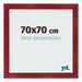 Bilderrahmen 70x70cm Weinrot Gewischt MDF Pisa Vorne Messe | Yourdecoration.at