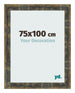 Bilderrahmen 75x100cm Blau Gold Meliert MDF Pisa Vorne Messe | Yourdecoration.at