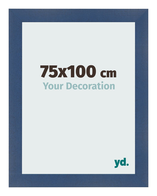 Bilderrahmen 75x100cm Dunkelblau Gewischt MDF Pisa Vorne Messe | Yourdecoration.at