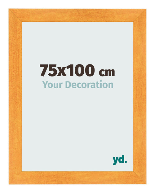 Bilderrahmen 75x100cm Orange MDF Pisa Vorne Messe | Yourdecoration.at