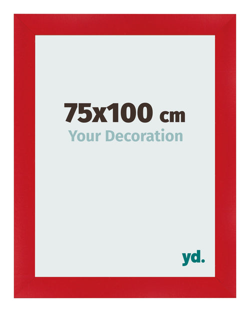 Bilderrahmen 75x100cm Rot MDF Pisa Vorne Messe | Yourdecoration.at