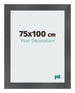 Bilderrahmen 75x100cm Schwarz Silber Poliert MDF Pisa Vorne Messe | Yourdecoration.at