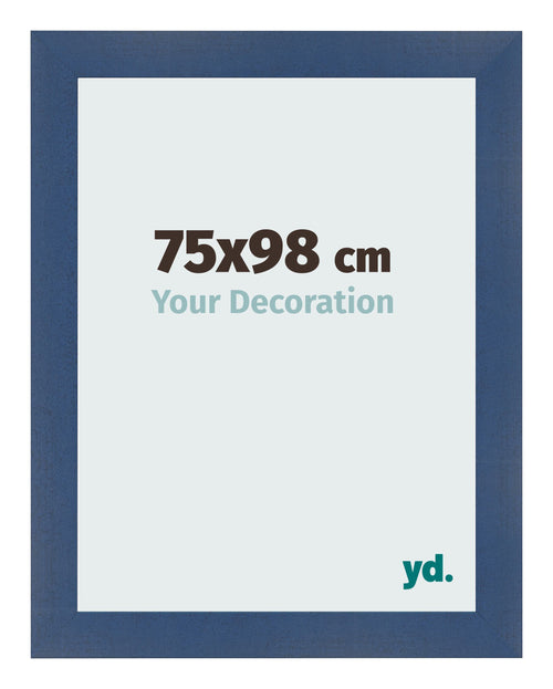 Bilderrahmen 75x98cm Dunkelblau Gewischt MDF Pisa Vorne Messe | Yourdecoration.at