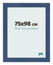 Bilderrahmen 75x98cm Dunkelblau Gewischt MDF Pisa Vorne Messe | Yourdecoration.at