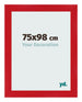 Bilderrahmen 75x98cm Rot MDF Pisa Vorne Messe | Yourdecoration.at