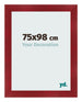 Bilderrahmen 75x98cm Weinrot Gewischt MDF Pisa Vorne Messe | Yourdecoration.at