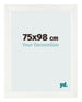 Bilderrahmen 75x98cm Weiß Vintage MDF Pisa Vorne Messe | Yourdecoration.at