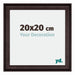 Birmingham Holz Bilderrahmen 20x20cm Braun Vorne Messe | Yourdecoration.at