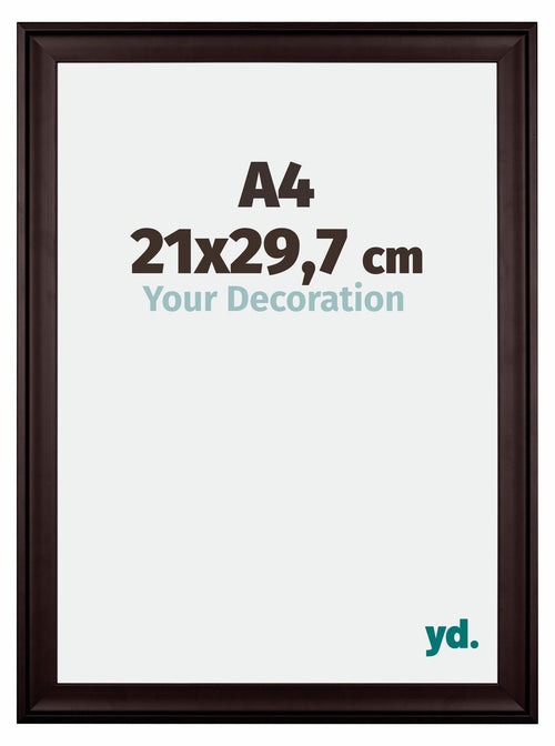 Birmingham Holz Bilderrahmen 21x29 7cm A4 Braun Vorne Messe | Yourdecoration.at