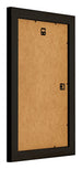 Birmingham Holz Bilderrahmen 30x50cm Schwarz Silber Poliert Ruckseite Schrag | Yourdecoration.at