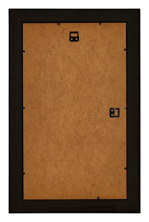 Birmingham Holz Bilderrahmen 30x50cm Schwarz Silber Poliert Ruckseite | Yourdecoration.at