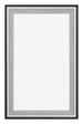 Birmingham Holz Bilderrahmen 30x50cm Schwarz Silber Poliert Vorne | Yourdecoration.at