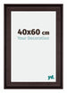Birmingham Holz Bilderrahmen 40x60cm Braun Vorne Messe | Yourdecoration.at