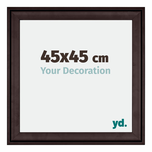 Birmingham Holz Bilderrahmen 45x45cm Braun Vorne Messe | Yourdecoration.at