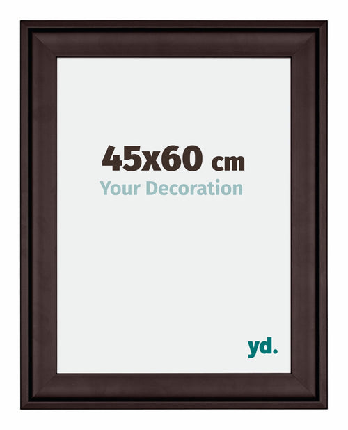 Birmingham Holz Bilderrahmen 45x60cm Braun Vorne Messe | Yourdecoration.at