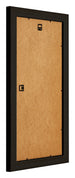 Birmingham Holz Bilderrahmen 45x80cm Schwarz Silber Poliert Ruckseite Schrag | Yourdecoration.at
