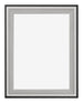 Birmingham Holz Bilderrahmen 46x61cm Schwarz Silber Poliert Vorne | Yourdecoration.at