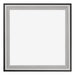 Birmingham Holz Bilderrahmen 50x50cm Schwarz Silber Poliert Vorne | Yourdecoration.at