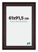 Birmingham Holz Bilderrahmen 61x91 5cm Braun Vorne Messe | Yourdecoration.at