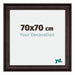Birmingham Holz Bilderrahmen 70x70cm Braun Vorne Messe | Yourdecoration.at