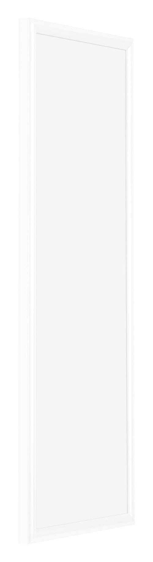 Bordeaux Kunststoff Bilderrahmen 20x60cm Weiss Hochglanz Vorne Schrag | Yourdecoration.at