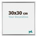 Bordeaux Kunststoff Bilderrahmen 30x30cm Silber Vorne Messe | Yourdecoration.at