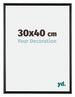 Bordeaux Kunststoff Bilderrahmen 30x40cm Schwarz Hochglanz Vorne Messe | Yourdecoration.at