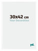 Bordeaux Kunststoff Bilderrahmen 30x42cm Weiss Hochglanz Vorne Messe | Yourdecoration.at