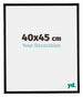 Bordeaux Kunststoff Bilderrahmen 40x45cm Schwarz Matt Vorne Messe | Yourdecoration.at