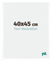 Bordeaux Kunststoff Bilderrahmen 40x45cm Weiss Hochglanz Vorne Messe | Yourdecoration.at