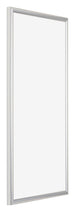 Bordeaux Kunststoff Bilderrahmen 40x70cm Silber Vorne Schrag | Yourdecoration.at