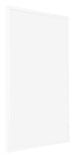 Bordeaux Kunststoff Bilderrahmen 45x60cm Weiss Hochglanz Vorne Schrag | Yourdecoration.at