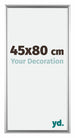 Bordeaux Kunststoff Bilderrahmen 45x80cm Silber Vorne Messe | Yourdecoration.at
