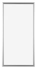 Bordeaux Kunststoff Bilderrahmen 45x80cm Silber Vorne | Yourdecoration.at