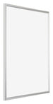 Bordeaux Kunststoff Bilderrahmen 50x65cm Silber Vorne Schrag | Yourdecoration.at