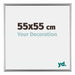 Bordeaux Kunststoff Bilderrahmen 55x55cm Silber Vorne Messe | Yourdecoration.at