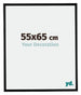 Bordeaux Kunststoff Bilderrahmen 55x65cm Schwarz Matt Vorne Messe | Yourdecoration.at