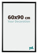 Bordeaux Kunststoff Bilderrahmen 60x90cm Schwarz Hochglanz Vorne Messe | Yourdecoration.at