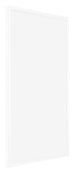 Bordeaux Kunststoff Bilderrahmen 61x91 5cm Weiss Hochglanz Vorne Schrag | Yourdecoration.at