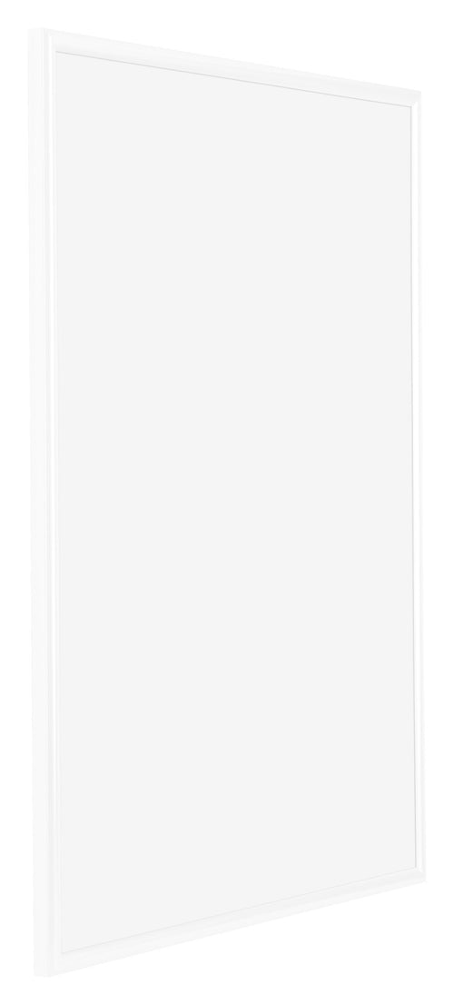 Bordeaux Kunststoff Bilderrahmen 70x100cm Weiss Hochglanz Vorne Schrag | Yourdecoration.at