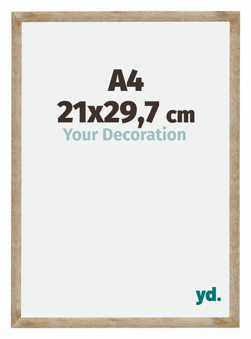 Catania MDF Bilderrahmen 21x29 7cm A4 Gold Messe | Yourdecoration.at