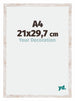 Catania MDF Bilderrahmen 21x29 7cm A4 White Wash Messe | Yourdecoration.at
