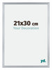 Catania MDF Bilderrahmen 21x30cm Silber Messe | Yourdecoration.at