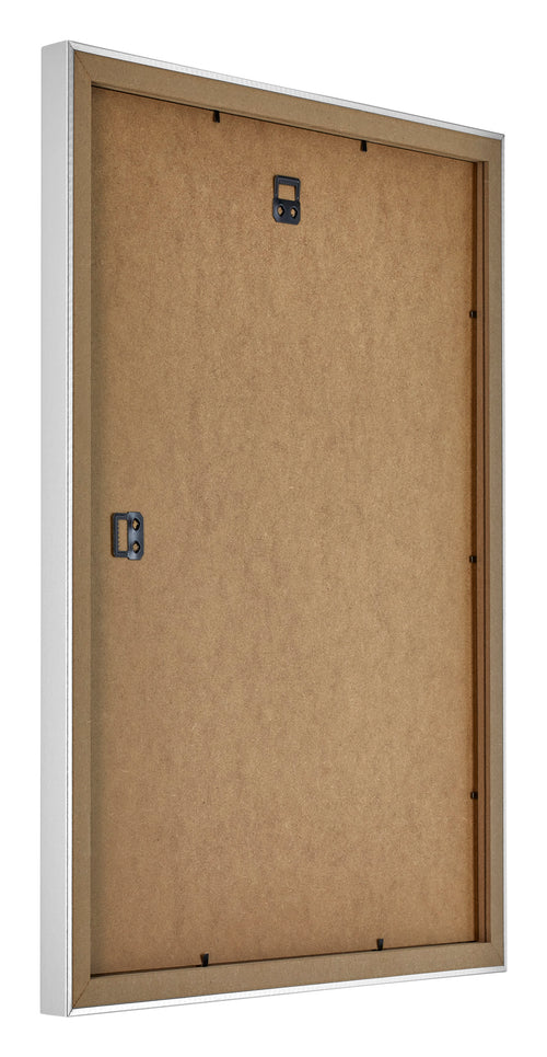Catania MDF Bilderrahmen 25x30cm Silber Ruckseite Schrag | Yourdecoration.at
