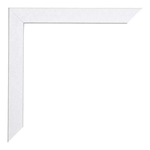 Catania MDF Bilderrahmen 28x35cm Weiss Detail Ecke | Yourdecoration.at