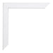 Catania MDF Bilderrahmen 28x35cm Weiss Detail Ecke | Yourdecoration.at