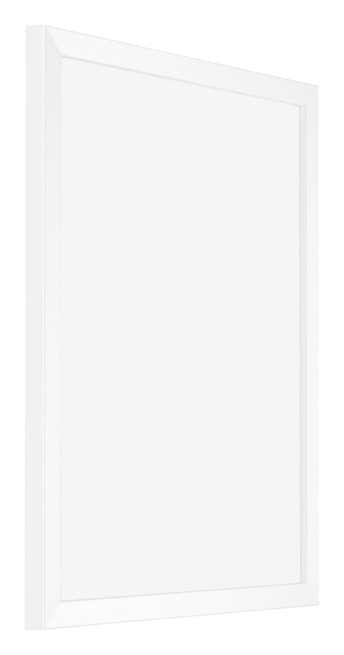 Catania MDF Bilderrahmen 28x35cm Weiss Vorne Schrag | Yourdecoration.at