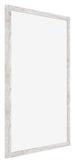 Catania MDF Bilderrahmen 29 7x42cm A3 White Wash Vorne Schrag | Yourdecoration.at