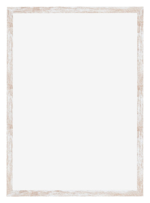 Catania MDF Bilderrahmen 29 7x42cm A3 White Wash Vorne | Yourdecoration.at